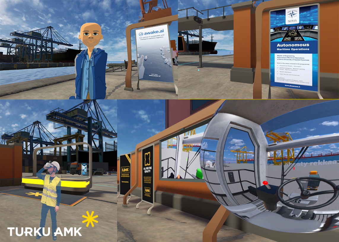 Examples of Turku UAS VR environments